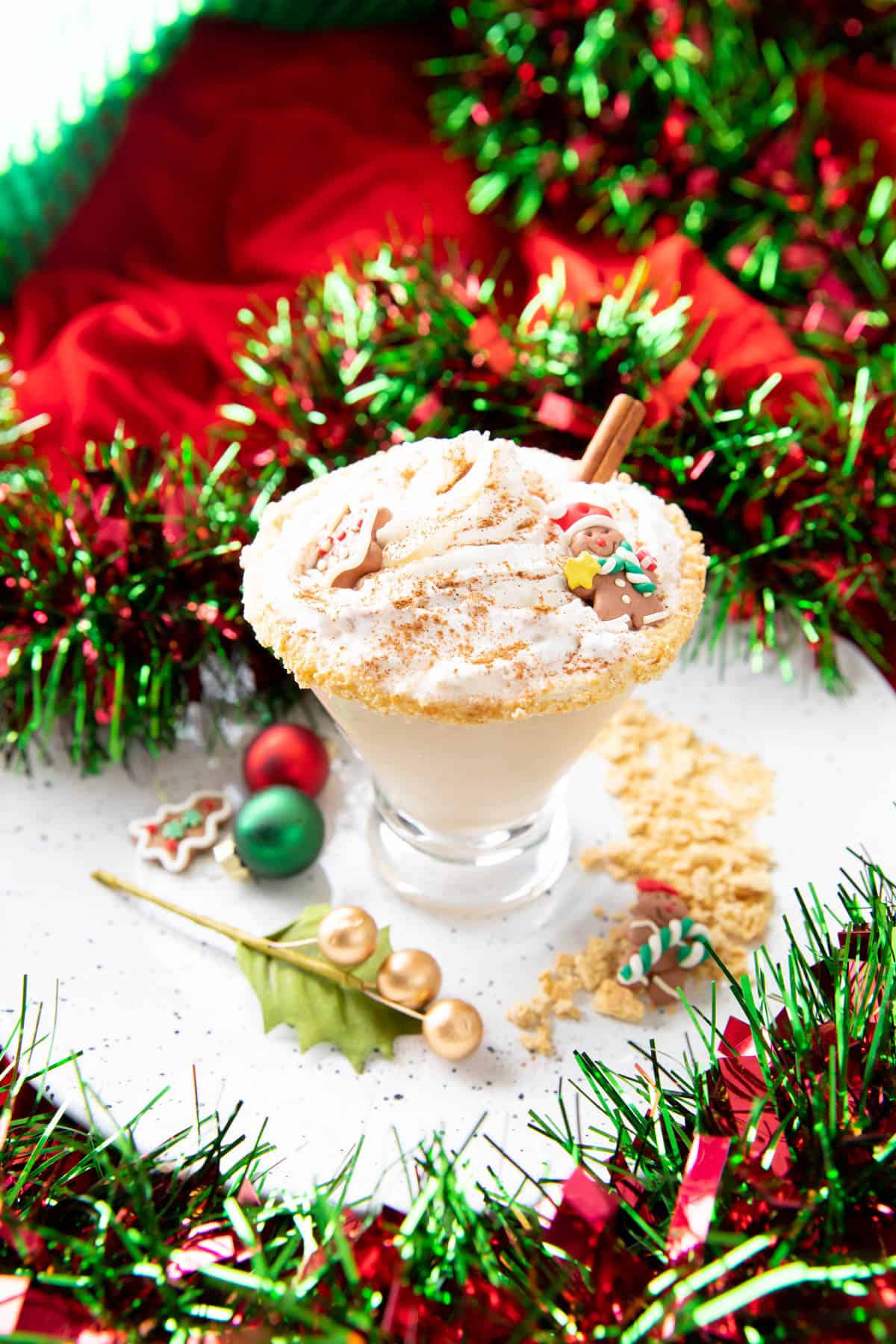Far shot of holiday cocktail 