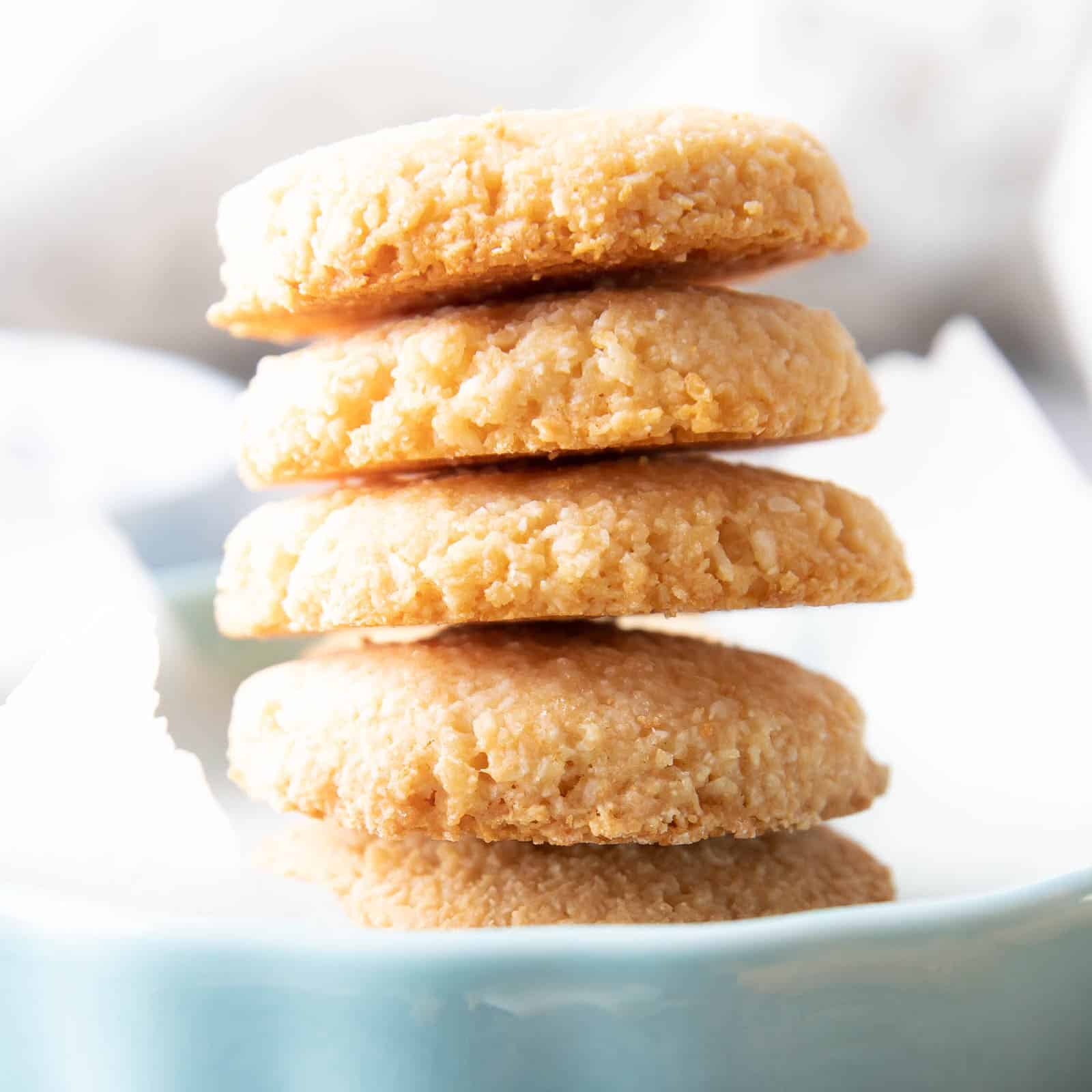 4 Ingredient Crunchy Vegan Coconut Cookies
