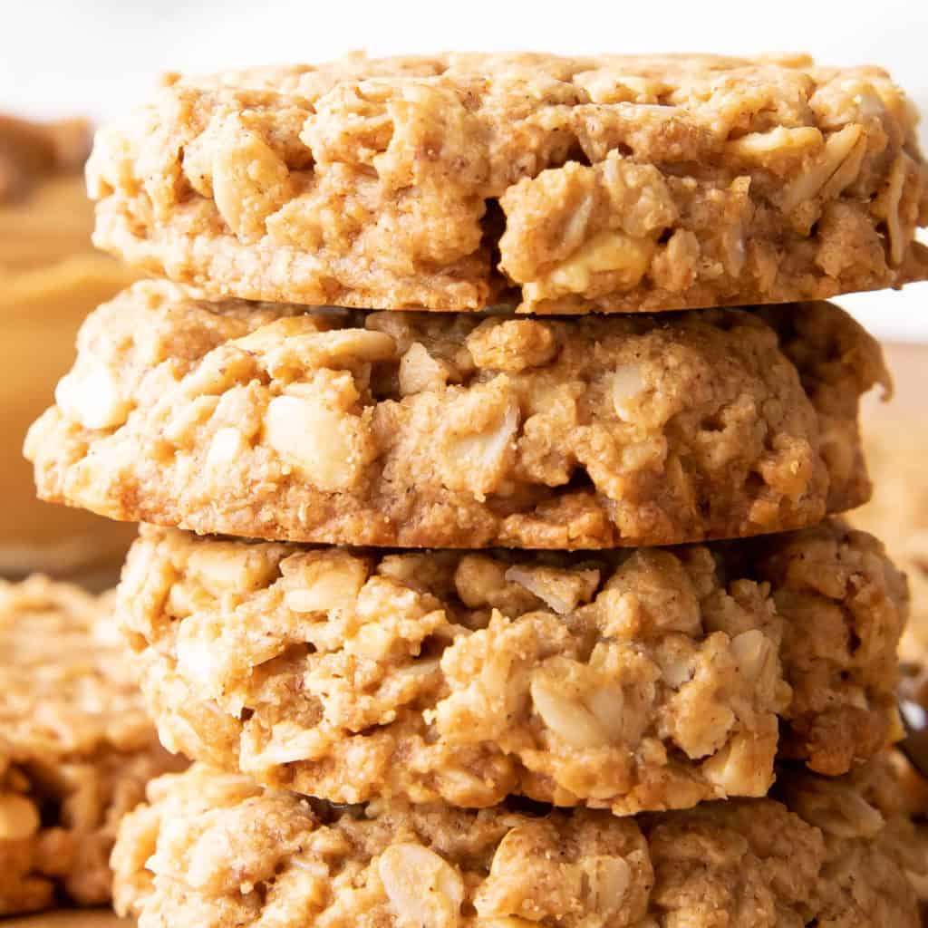 Healthy Peanut Butter Oatmeal Cookies featured image