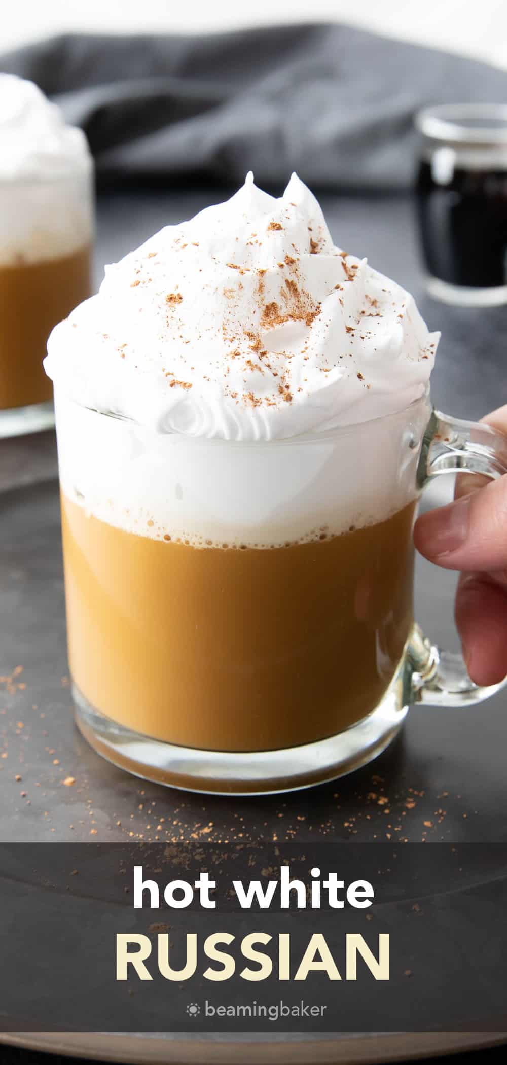 Hot White Russian Recipe pin image