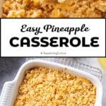 Pineapple Casserole medium Pinterest image.