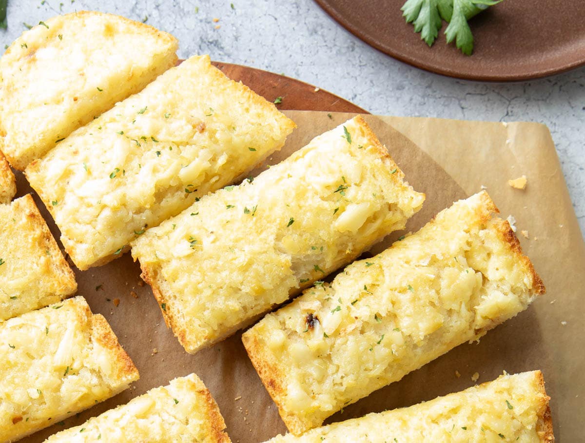 close up of this recipe served with fresh parsley